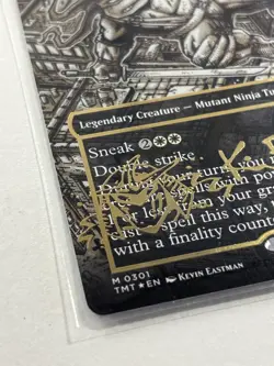 Leonardo Sewer Samurai Borderless Gold-stamped Signature Magic The Gathering - Image 5