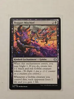 Boggart Mischief - Lorwyn Eclipsed - NM - Uncommon - Enchantment - Image 1