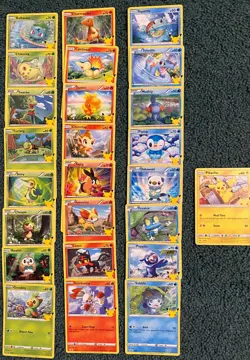 2021 Pokemon 25th Anniversary Complete Set HOLO & NON Holo 50 Cards McDonald's - Image 2