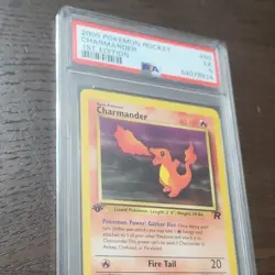 Pokemon Charmander Team Rocket 1st Edition PSA 5 50/82 2000 English TCG - Image 1