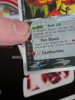 Pokemon TCG Rockets Moltres ex 100/109 Team Rocket Returns Holo Silver Border - Image 4