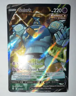 Pokemon Golurk V 181/203 SWSH07: Evolving Skies Ultra Rare Full Art Holo - Image 1