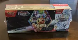 Pokemon TCG Scarlet & Violet Prismatic Evolutions Surprise Box/Booster Bundle - Image 1
