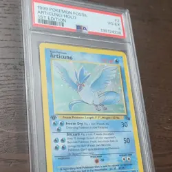 Articuno Fossil 1st Edition Holo PSA 2/62 Holo Rare Pokemon TCG Pokemon 1999 - Image 1