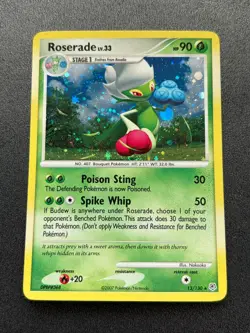 Pokemon TCG Diamond and Pearl Base Set -Roserade- Holo Rare 13/130 - Image 1