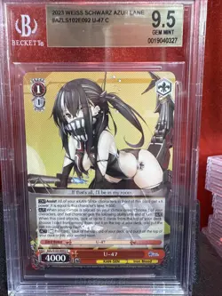 Weiss Schwarz U-47 Azur Lane AZL/S102-E092 Common Graded BGS 9.5 - Image 1