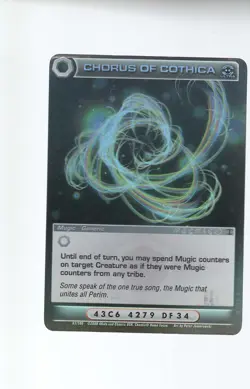 Chaotic Mugic card ULTRA RARE Chorus of Cothica low - Image 1