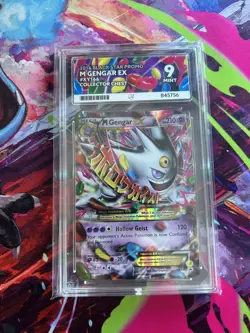 Pokemon TCG Mega Gengar EX Black Star Promo Card XY166 MP Ace 9 - Image 1