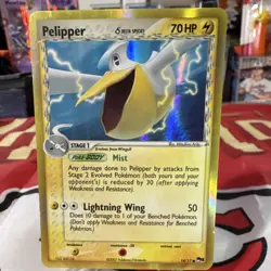 Pokemon Pelipper Delta Species Holo 70 HP POP Series 5 014/017 Card - Image 1