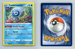 Castform Rainy Form #33/198 - SWSH Chilling Reign Common Pokemon 2021 TCG Card - Image 1