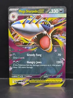 Mega Sharpedo EX 061/094 NM/M Phantasmal Flames Pokemon Card - Image 1