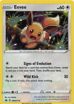 Pokemon - Eevee #SWSH118 - SWSH: Sword & Shield Promo Cards Holo - Image 1