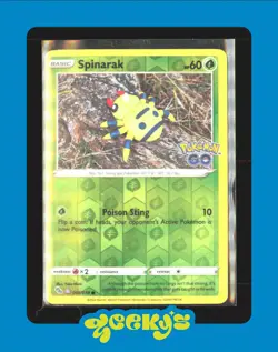 Spinarak Peelable Ditto 006/078 Reverse Holographic Rare Pokemon Go Card TCG - Image 1