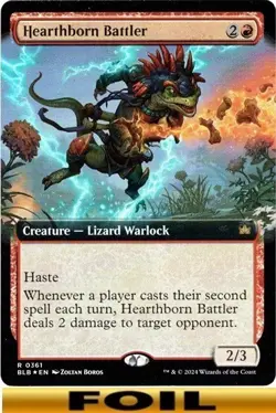 Hearthborn Battler - FOIL EXTENDED ART #361 - Bloomburrow - NM MTG - Image 1