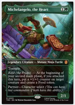 Michelangelo the Heart MTG TMNT Universes Beyond Legendary Commander Non-Foil NM - Image 1
