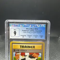 CGC 9 Pokemon Moo-Moo Milk Gold, Silver, to a New World - Japanese Banned Art - Image 3