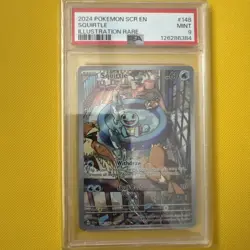 Pokemon TCG - Squirtle 148/142 Illustration Rare (IR) - Stellar Crown - PSA 9 - Image 1