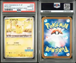 PSA 10 Pikachu 242/SV-P Promo Illustration Contest 2024 JAPAN Pokemon GEM MT - Image 5