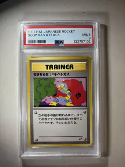 1997 Pokemon Japanese Rocket Goop Gas Attack Trainer PSA 9 Low Population - Image 1