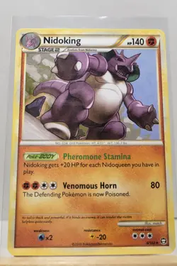 Nidoking Triumphant #6 (2010) non-holo LP Pokemon - Image 1