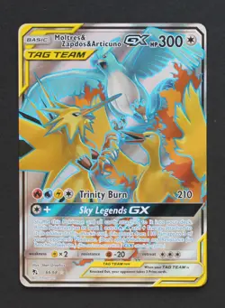Moltres & Zapdos & Articuno GX 66/68 - Hidden Fates Pokemon TCG - NM - Image 1