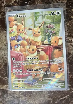 Pokemon Eevee Illustration Rare Twilight Masquerade 188/167 NM - Image 1