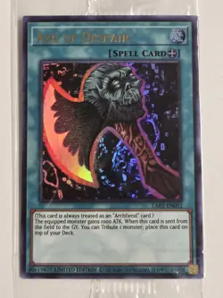 Axe of Despair (Alt Art) LART-EN051 SEALED The Lost Art Promotion Yugioh Limited - Image 1