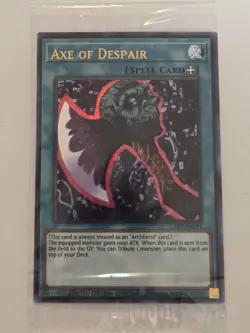 Axe of Despair (Alt Art) LART-EN051 SEALED The Lost Art Promotion Yugioh Limited - Image 2