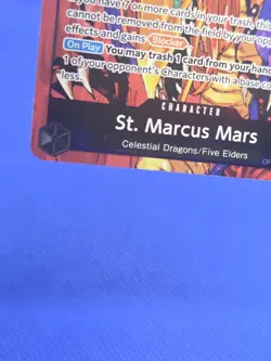One Piece Carrying On His Will St Marcus Mars OP13-091 Alternate Alt Art Rare NM - Image 5