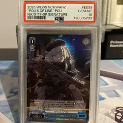NIKKE Weiss Schwarz “Poli’s Defense Line” SP Signature PSA 10 - Image 1