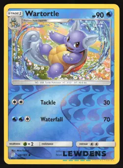Wartortle - 24/181 - Reverse Holo Uncommon - Team Up - Pokemon Card - Image 1