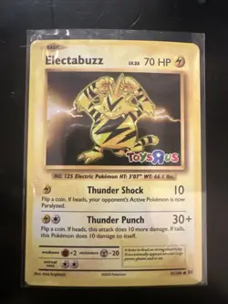 Pokemon TCG Electabuzz Toys R US Promo Card 41/108 - Image 1