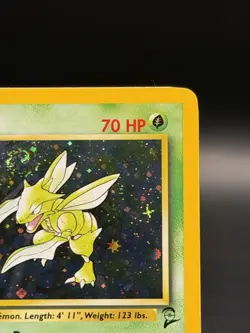Scyther 17/130 Base Set 2 Holo Rare WOTC Vintage Pokemon Card TCG NM (Swirl) - Image 5