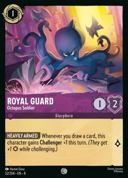 Royal Guard - Octopus Soldier #52 Common | Lorcana: Reign of Jafar Card - Image 1