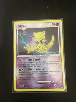 Pokemon TCG Abra LV.8 Reverse Holo Card 69/123 Mysterious Treasures - Image 1