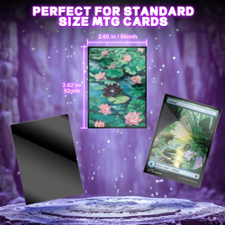 MTG Card Sleeves 100CT (Bloomburrow Black Lotus Pool), Matte Art Card Sleeves, M - Image 2