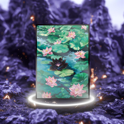 MTG Card Sleeves 100CT (Bloomburrow Black Lotus Pool), Matte Art Card Sleeves, M - Image 3