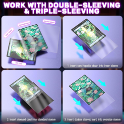 MTG Card Sleeves 100CT (Bloomburrow Black Lotus Pool), Matte Art Card Sleeves, M - Image 4