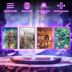 MTG Card Sleeves 100CT (Bloomburrow Black Lotus Pool), Matte Art Card Sleeves, M - Image 5