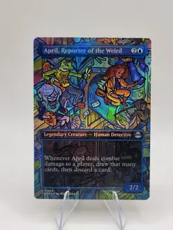 April, Reporter of the Weird (Borderless) Teenage Mutant Ninja Turtles Foil - Image 1