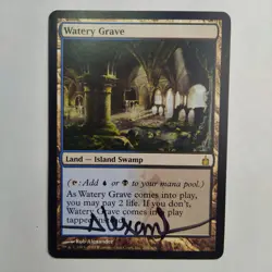 MTG Watery Grave Ravnica: City of Guilds - Signed by Artist Rob Alexander - Image 1