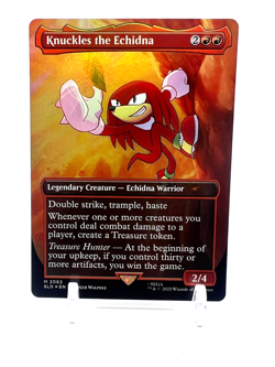 Secret Lair x Sonic: Knuckles the Echidna 2082 ✨RAINBOW FOIL✨ Magic MTG - Image 1