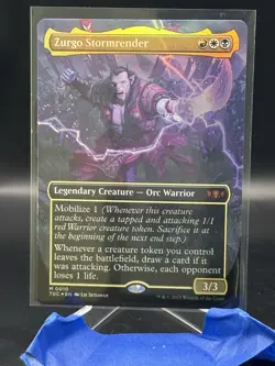 Zurgo Stormrender (Borderless) Commander: Tarkir: Dragonstorm Foil - Image 1