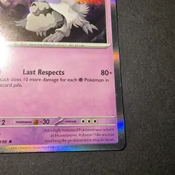 Pokemon Houndstone Scarlet & Violet Base Set 106/198 Holo Rare Card In Toploader - Image 5