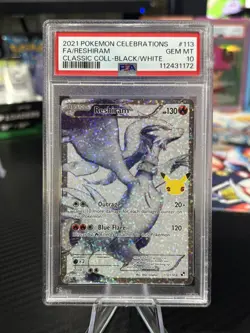 Reshiram #113/114 - Pokemon Celebrations - PSA 10 - Image 1