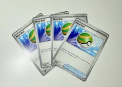 x4 Nest Ball 84/91 Pokemon TCG Paldean Fates - Image 4