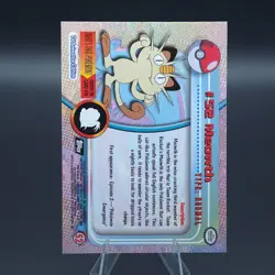 Meowth - #52 - Topps (Black Logo) - Series 1 - Pokemon Card - Image 2