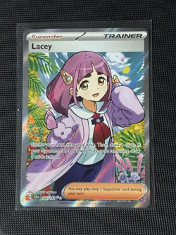 Pokemon: Lacey - 166/142 - SV07: Stellar Crown (SCR) Holo Ultra Rare - Image 1