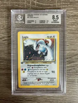 2001 Pokemon Neo Genesis # 9 Lugia 1. Edition Holo PSA/ BGS 8.5 NM- MINT Deutsch - Image 1