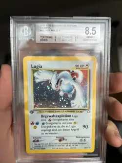 2001 Pokemon Neo Genesis # 9 Lugia 1. Edition Holo PSA/ BGS 8.5 NM- MINT Deutsch - Image 3
